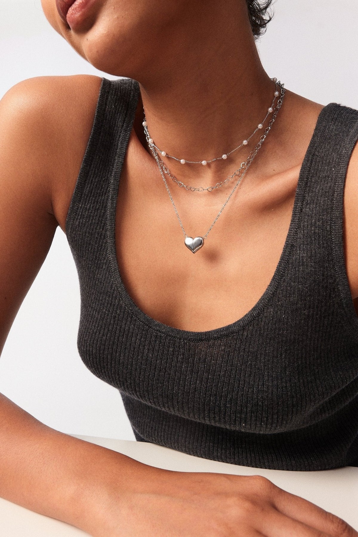 Elegant Heart Love Pendant Necklace